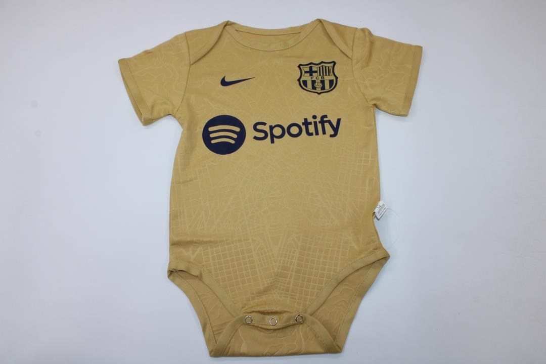 Barcelona 22/23 Baby Away Golden Soccer Jersey